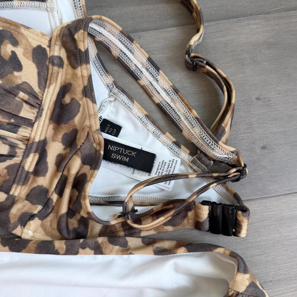 NipTuck Swim Leopard Print Bikini Set - Size 4 - Picture 8 of 8
